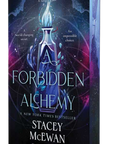 Book cover of 'A Forbidden Alchemy' by Stacey McEwan with a mystical design on embervale.ca