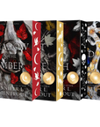 Four books in Jennifer L. Armentrout's Flesh & Fire series featuring designed edges and gloss covers on embervale.ca