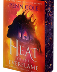 Book cover of 'Heat of the Everflame' by Penn Cole with fiery design elements on embervale.ca