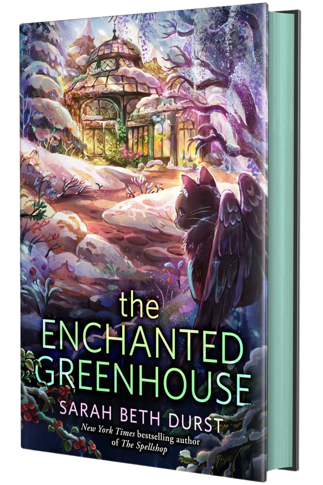 Book cover of 'The Enchanted Greenhouse' with a fantasy design on embervale.ca