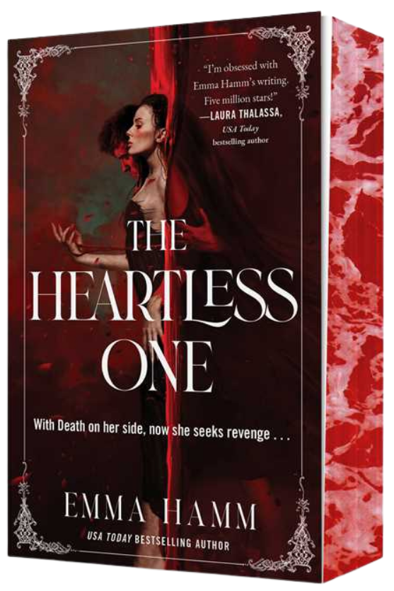 Book cover of 'The Heartless One' by Emma Hamm with a dark and dramatic design on embervale.ca
